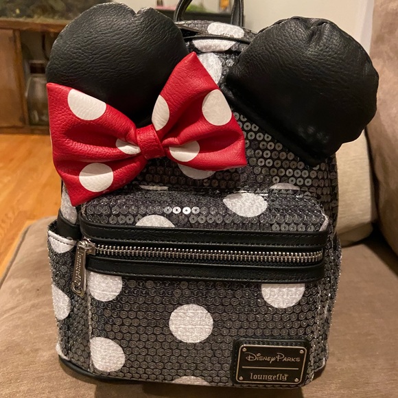Loungefly Handbags - Disney Parks Loungefly Minnie Mouse sequence mini backpack